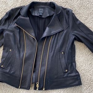 Clara sun woo liquid leather jacket